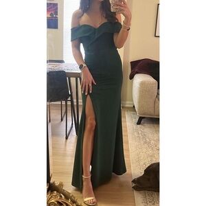 Lulus Off the Shoulder Maxi Dress